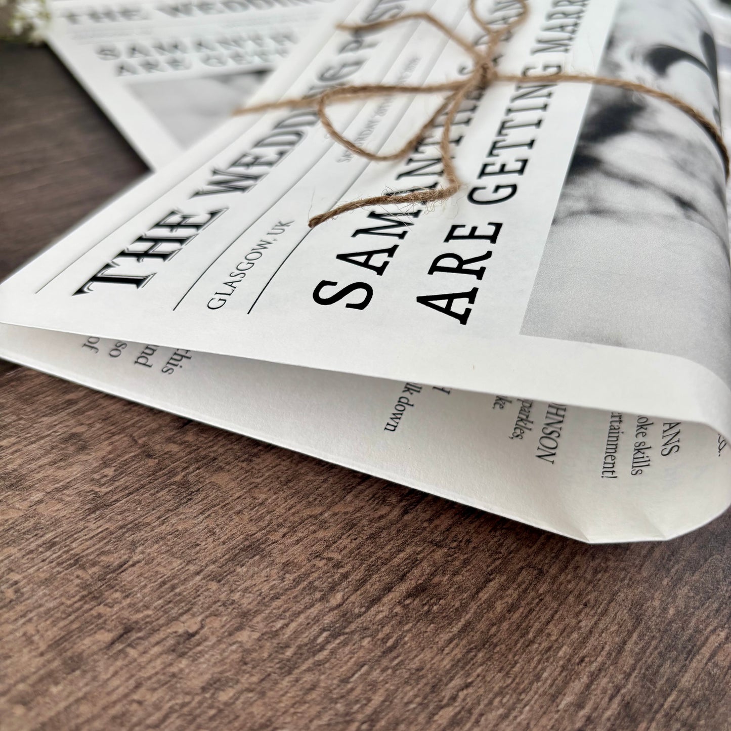Wedding Newspapers