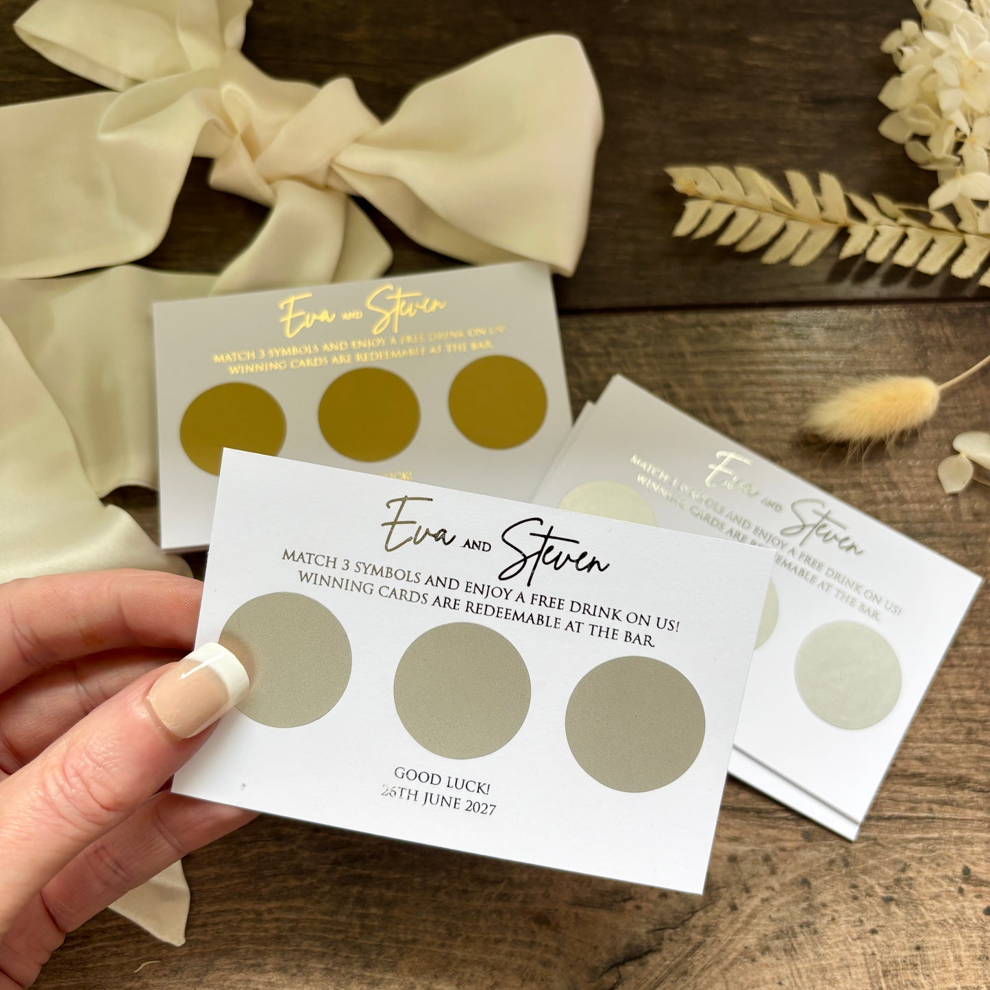 Foiled Wedding Scratch Cards / Style: Eva