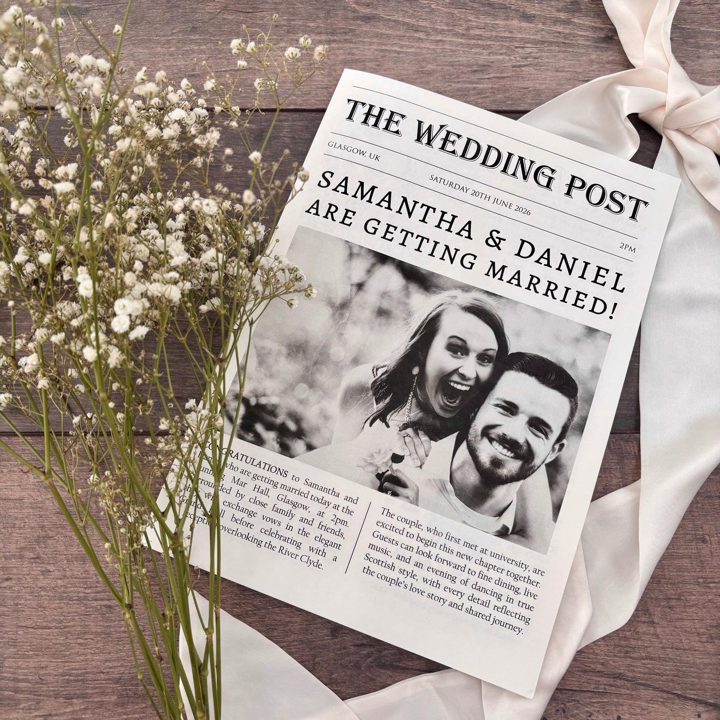 Wedding Newspapers