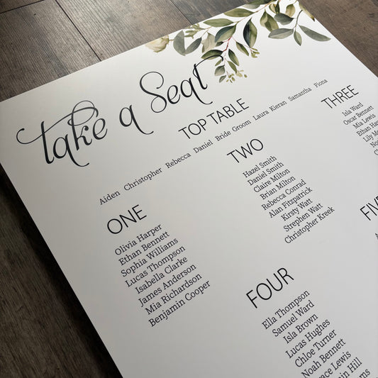 Table Plan / Style Fiona