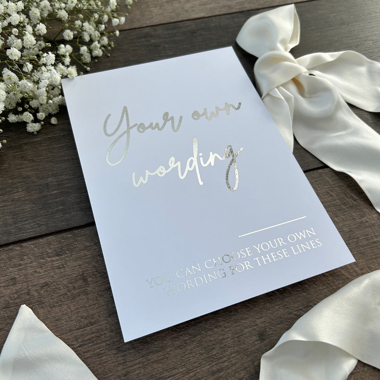 In Loving Memory Wedding Foiled Sign - Elegant Memorial sign / Style Eva