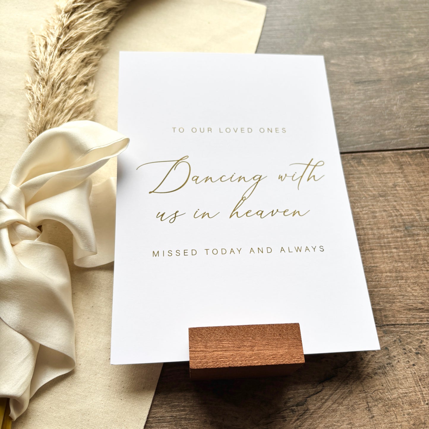 ARI - In loving memory foiled sign