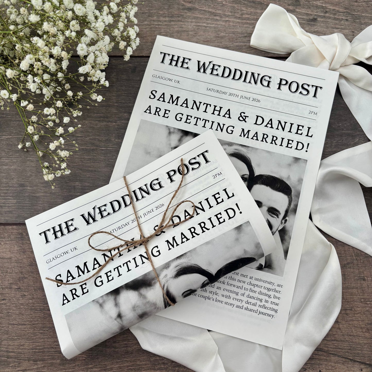 Wedding Newspapers