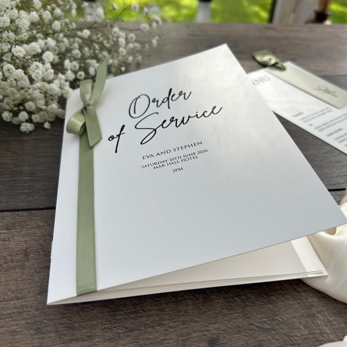 Order of Service Booklet / Style Eva