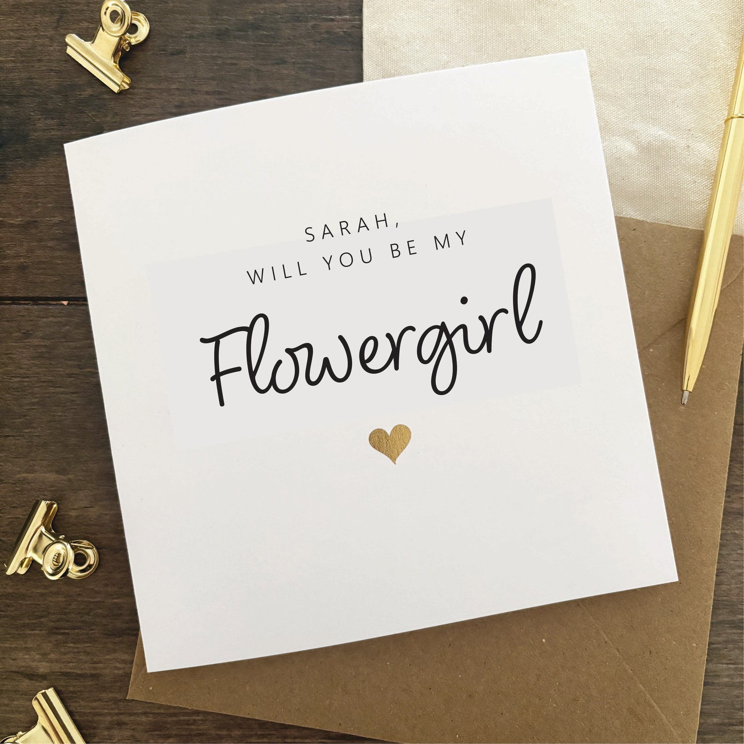 'Will you be my...' card