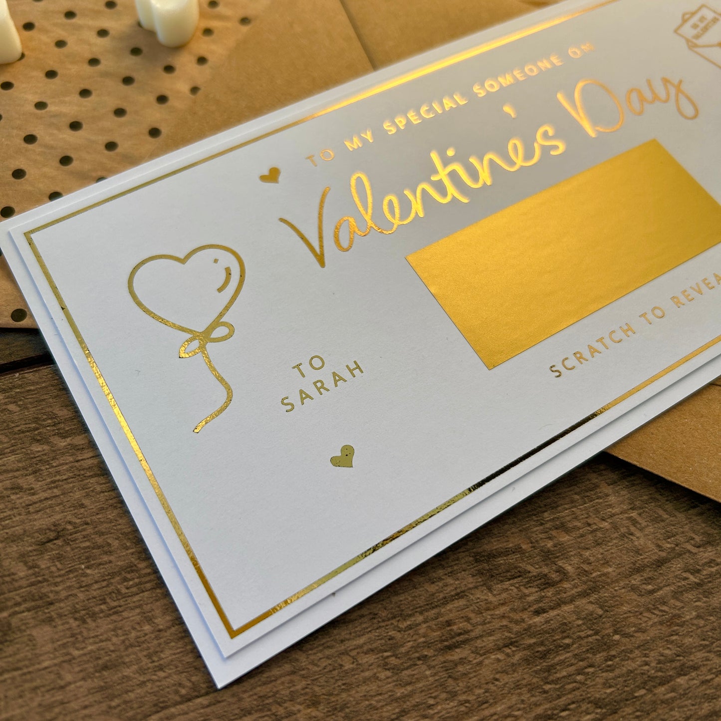 'To my special someone on Valentine's Day' reveal card
