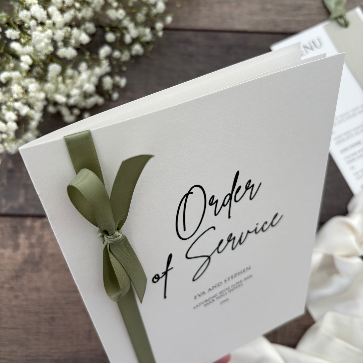 Order of Service Booklet / Style Eva