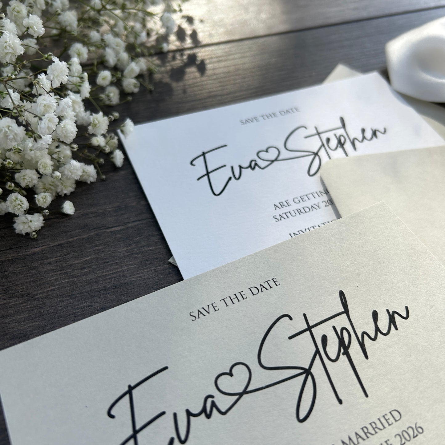 Save the Date Card Style Eva