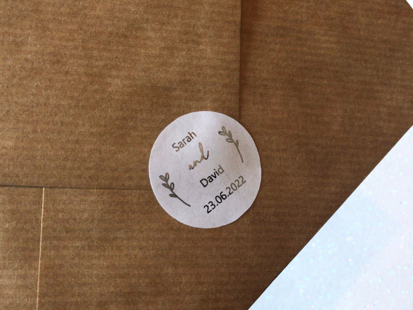Foilage personalised foiled stickers
