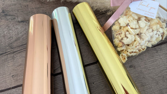 Handwriting rectangular personalised foiled thank you tags