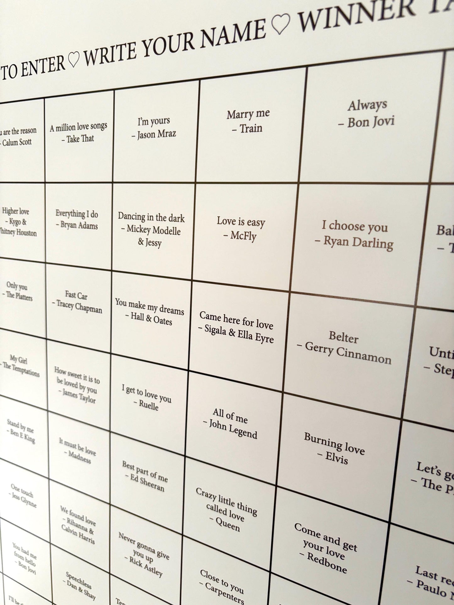 Personalised First Dance Wedding Sweepstake *Digital Download*