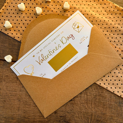 'To my special someone on Valentine's Day' reveal card