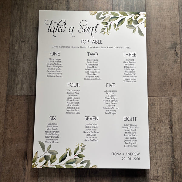 Table Plan / Style Fiona