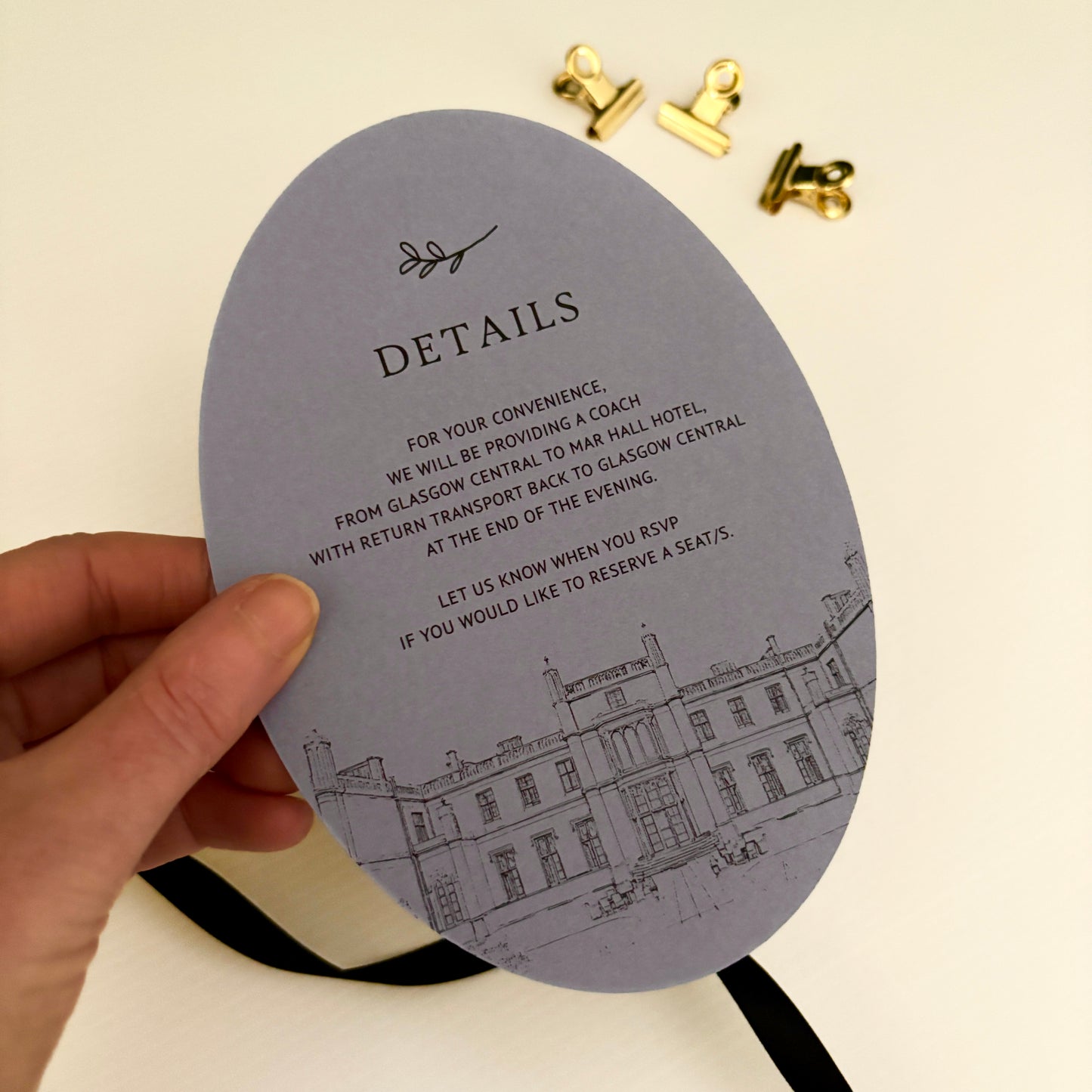 Grace Wavy Flat Card Invitation