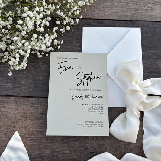 Eva Flat Card Invitation