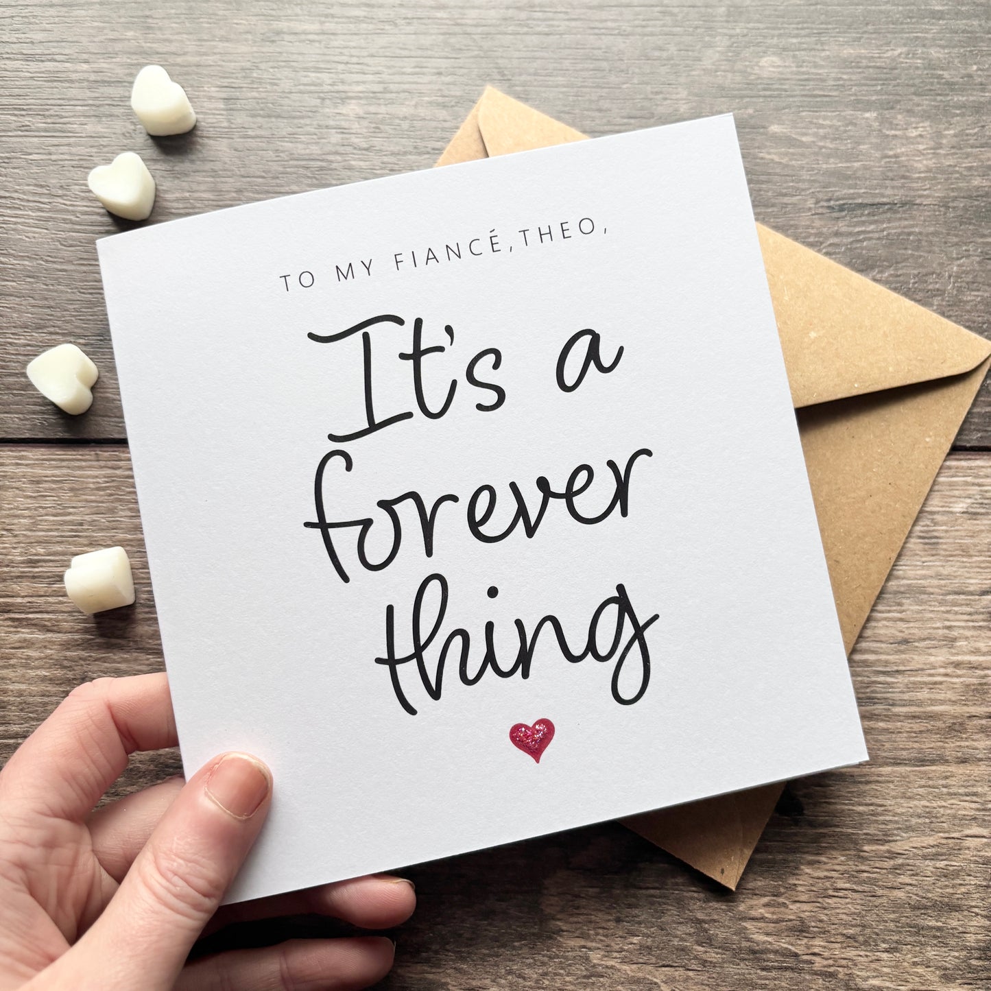'It's a forever thing' Valentine's Card