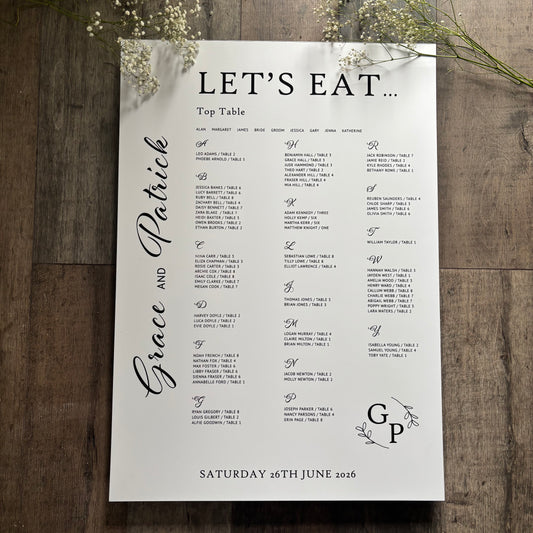 Table Plan / Style Grace