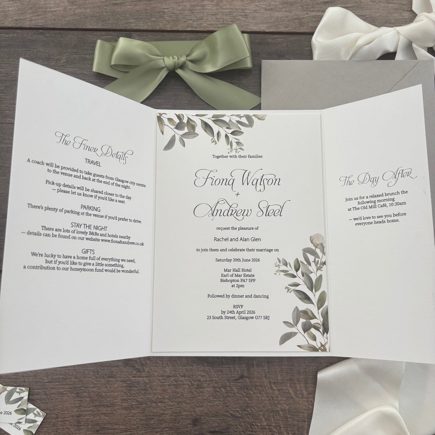 Gatefold botanical - Style Fiona