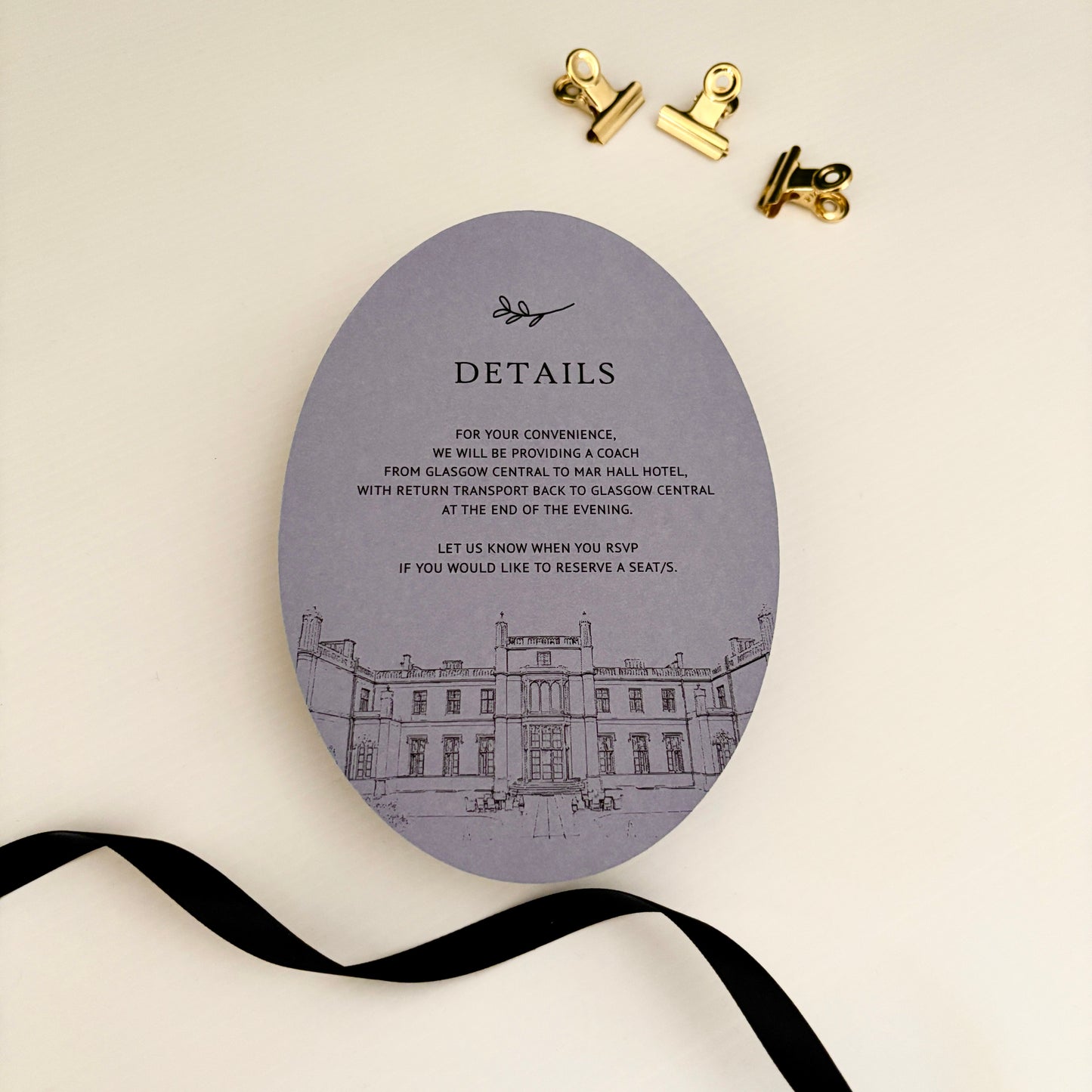Grace Wavy Flat Card Invitation