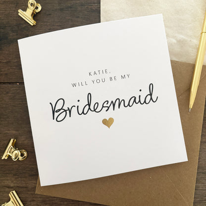 'Will you be my...' card