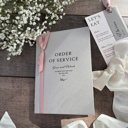 Order of Service Booklet  / Style Grace