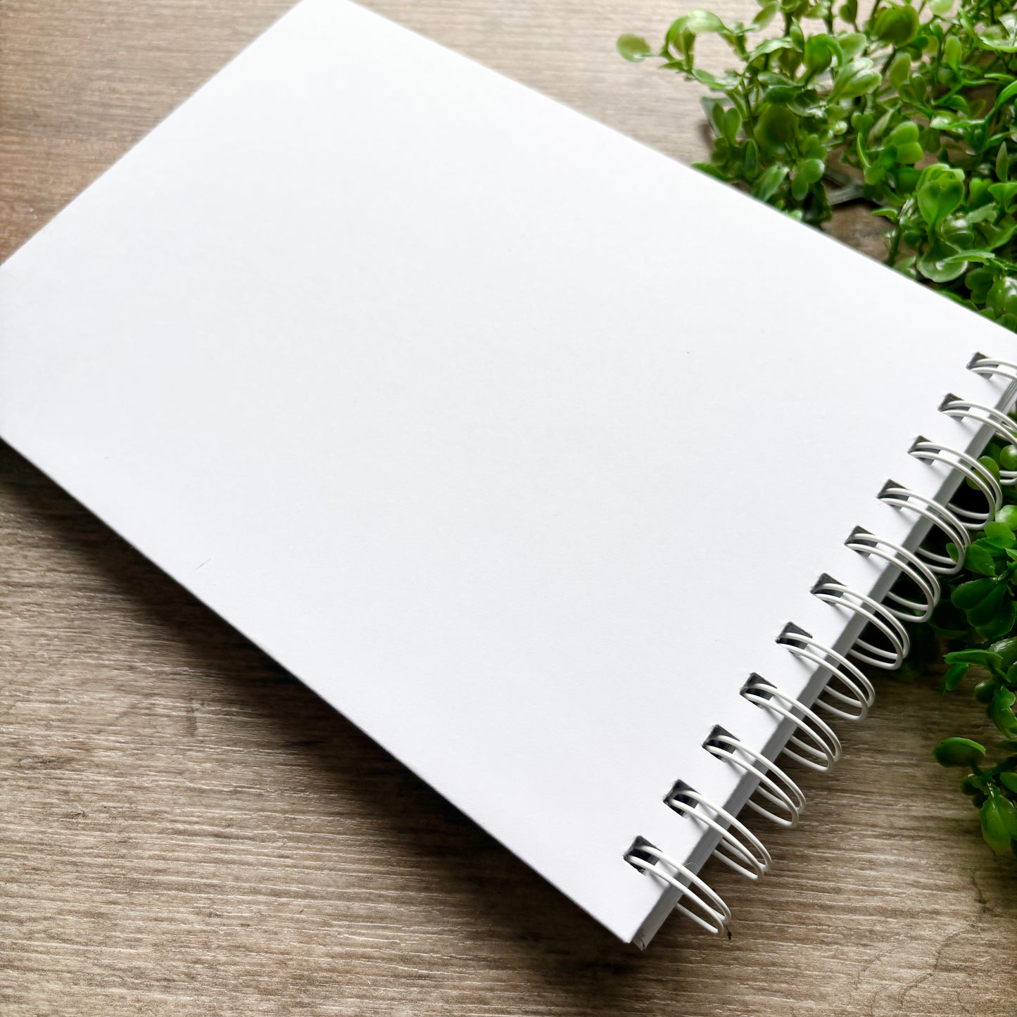 Foiled Personalised White Wedding Guest Book with Heart & Names / Eva
