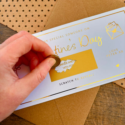 'To my special someone on Valentine's Day' reveal card