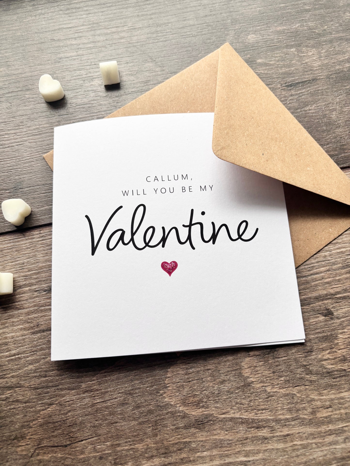 'Will you be my Valentine' Card