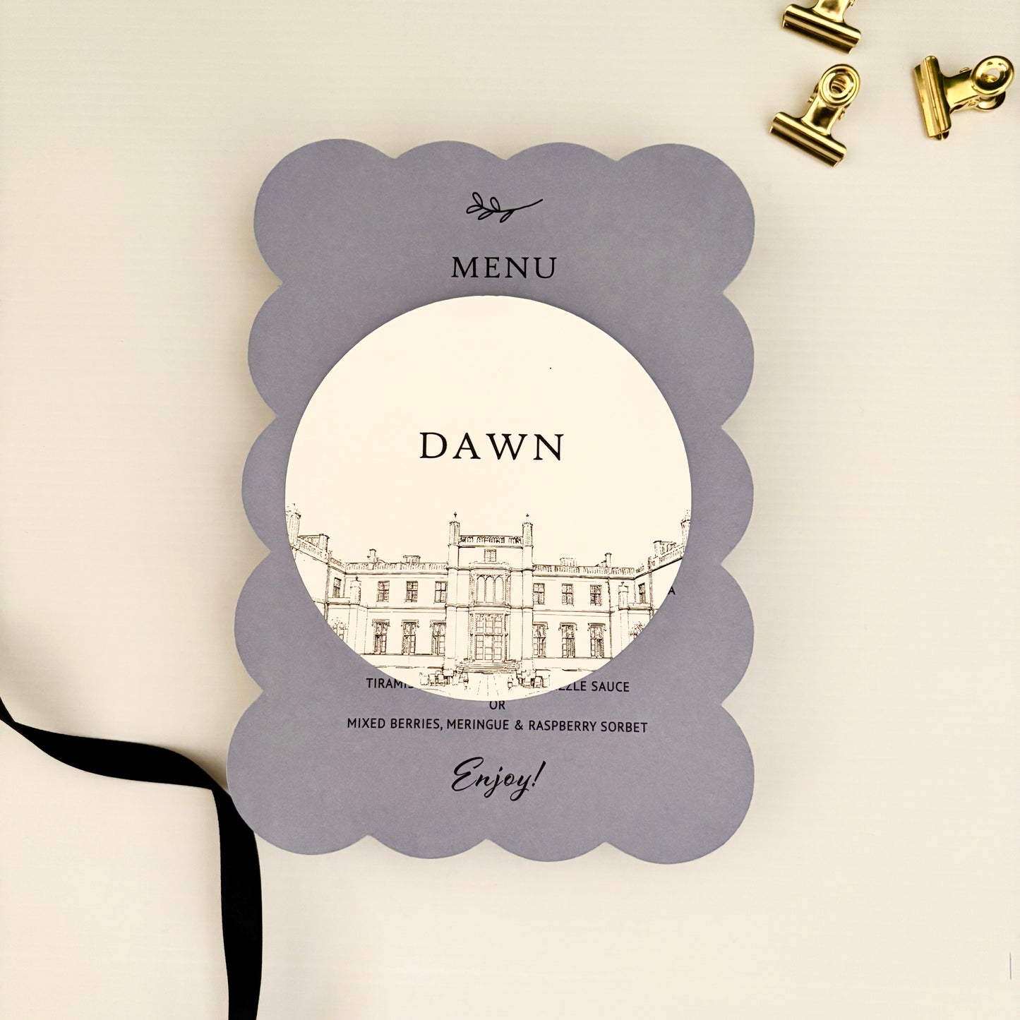 Grace Circular Place Card