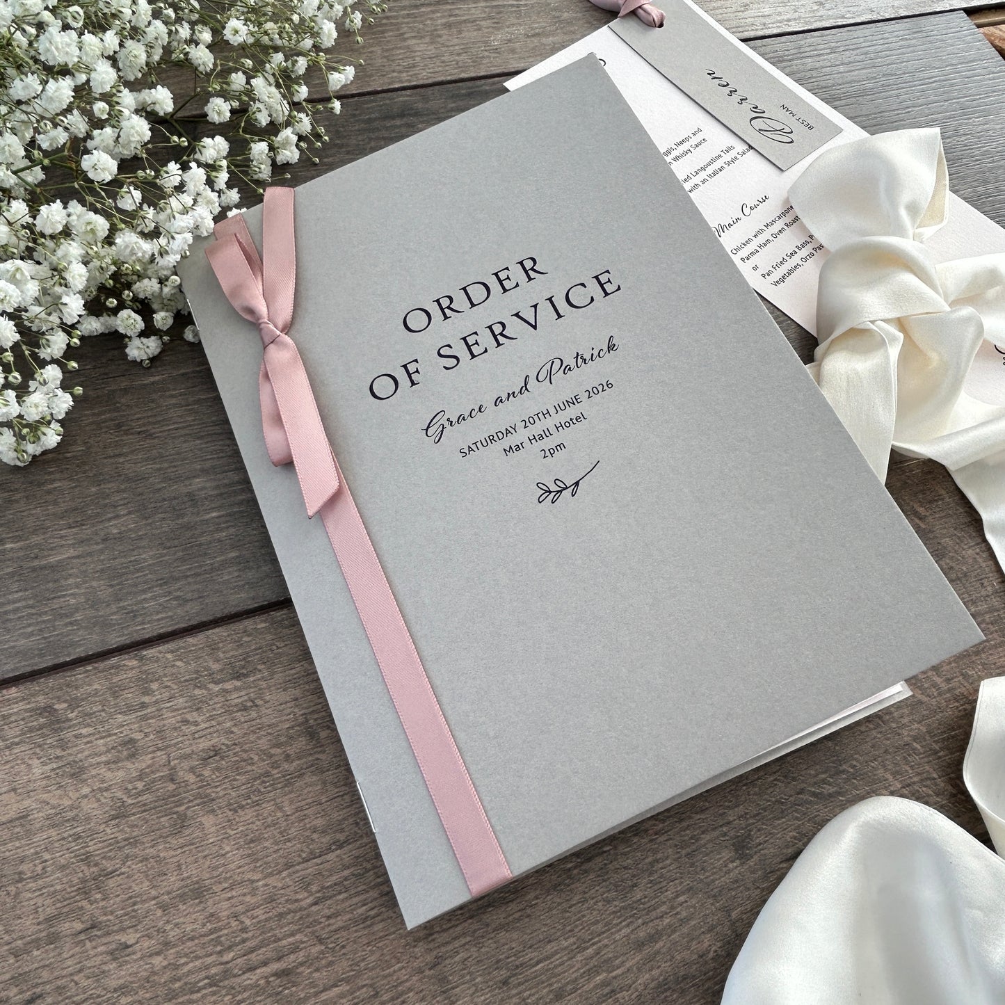 Order of Service Booklet  / Style Grace