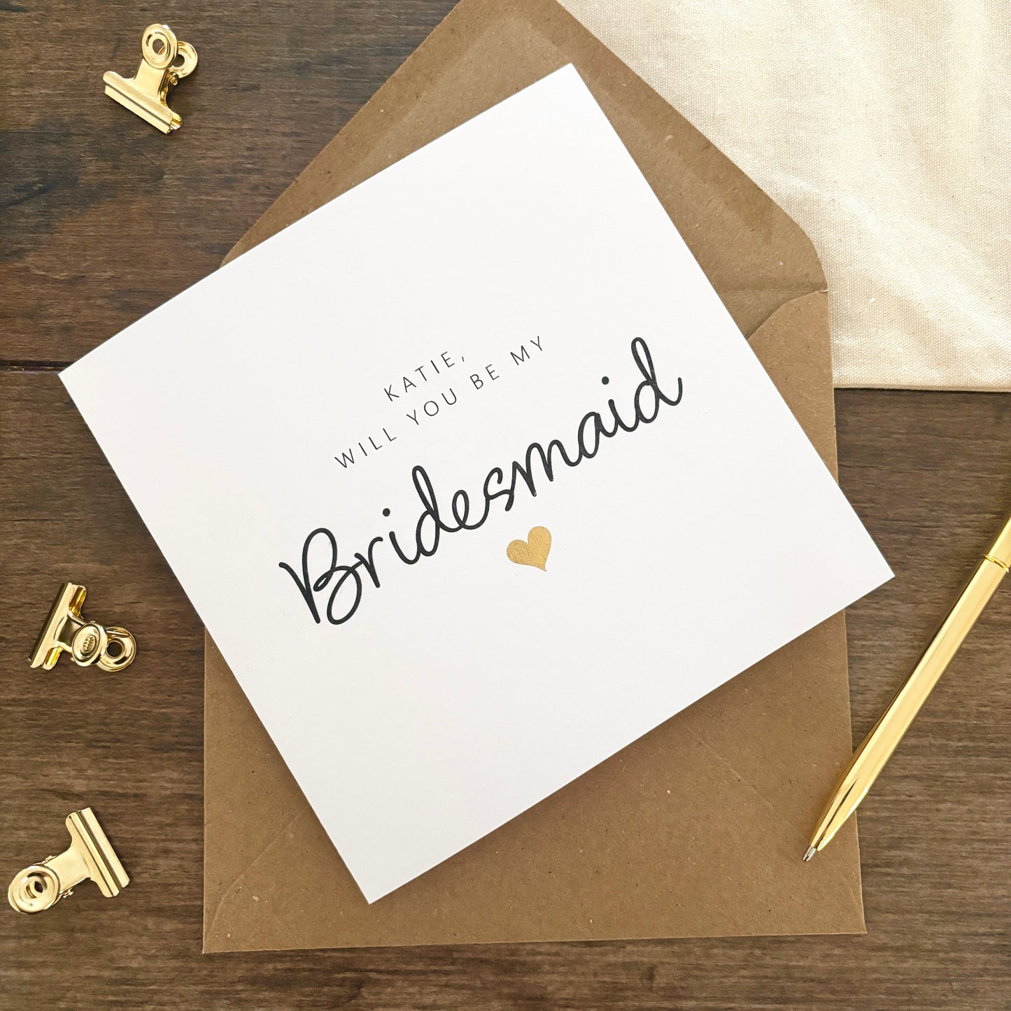 'Will you be my...' card