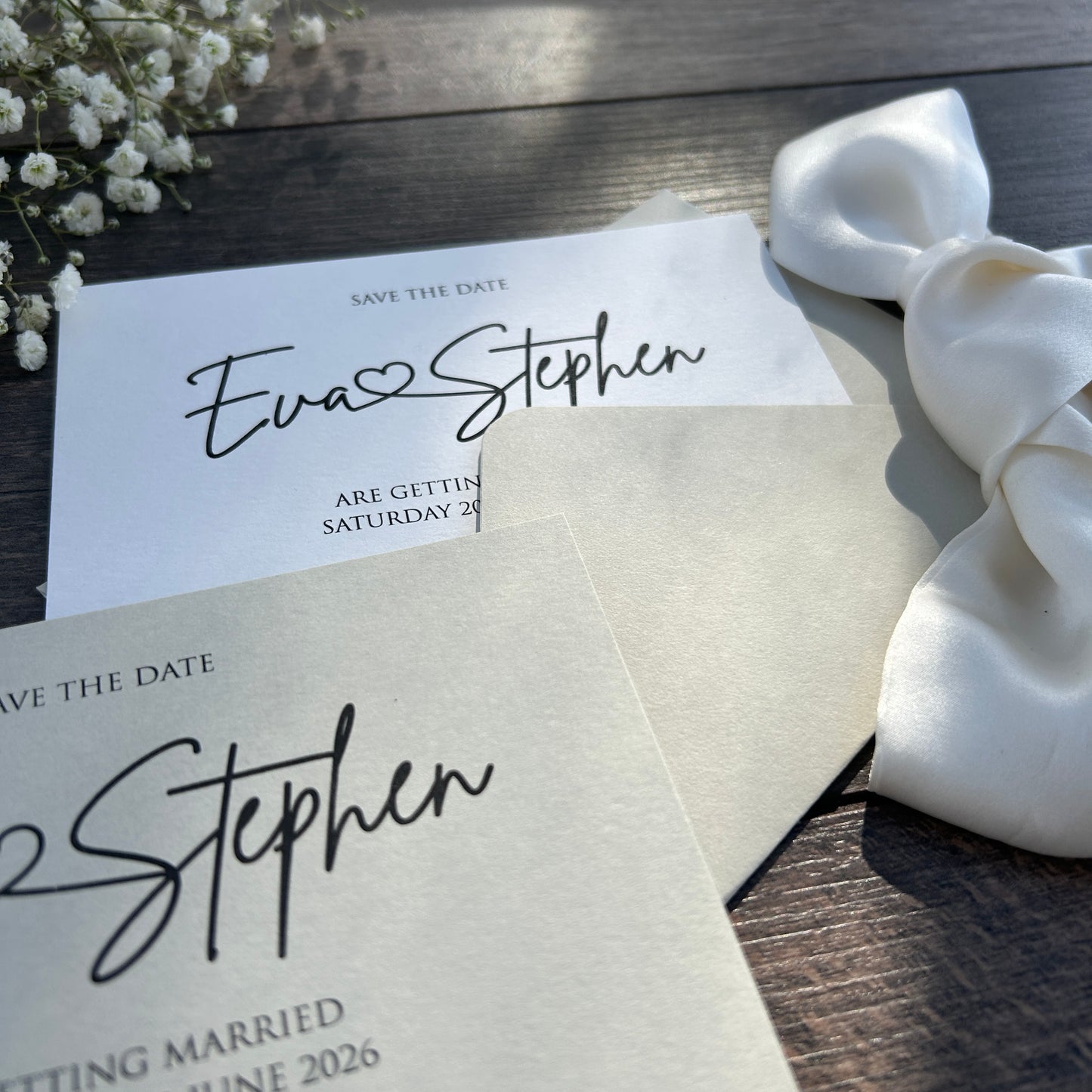 Save the Date Card Style Eva