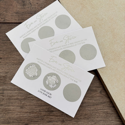 Foiled Wedding Scratch Cards / Style: Eva