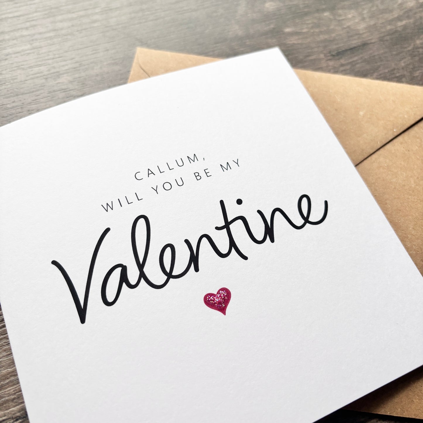 'Will you be my Valentine' Card