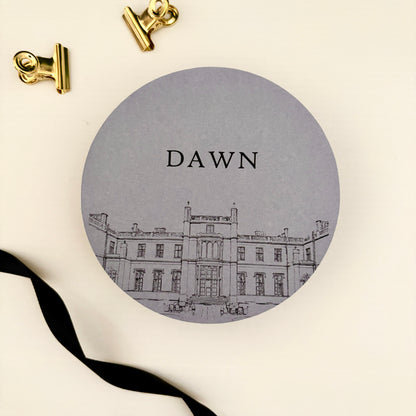 Grace Circular Place Card