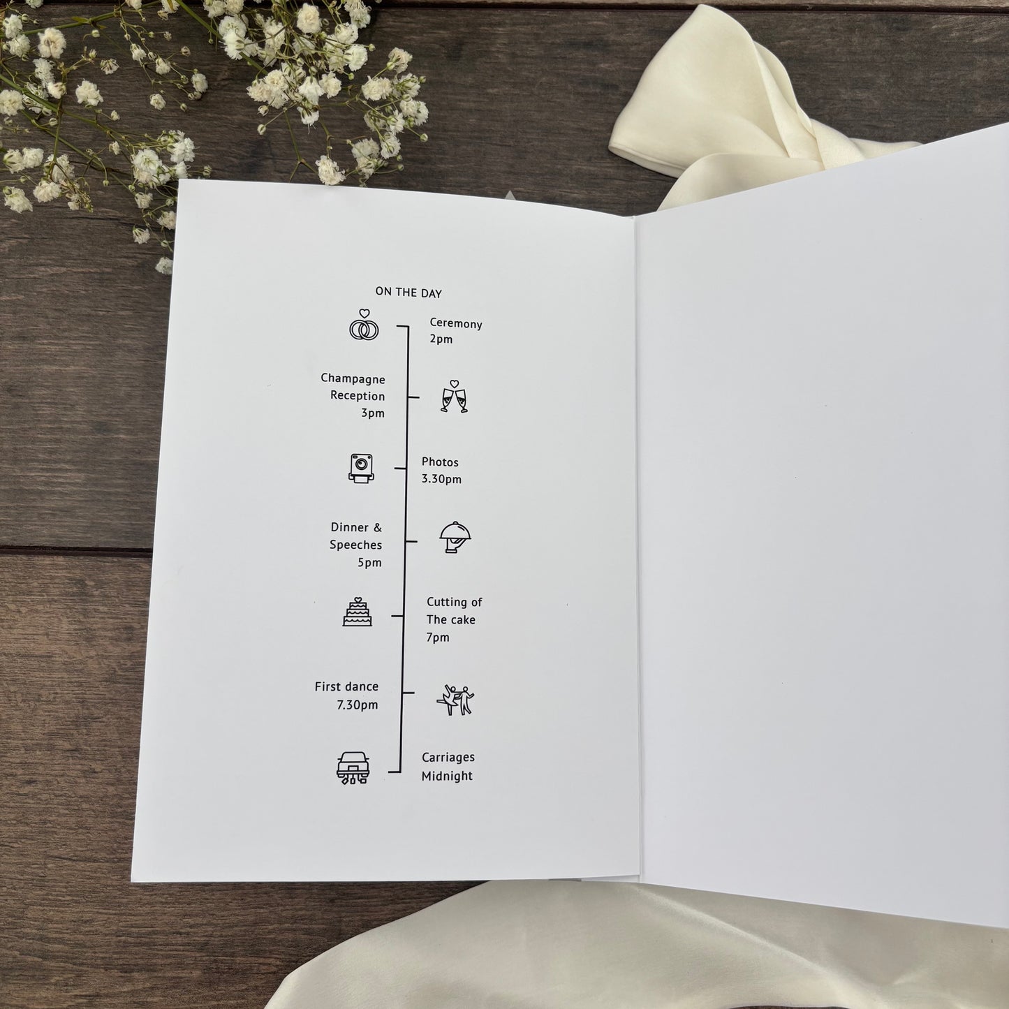 Order of Service Booklet  / Style Grace Foiled