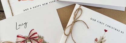 Personalised First Christmas as Mr and Mrs Card