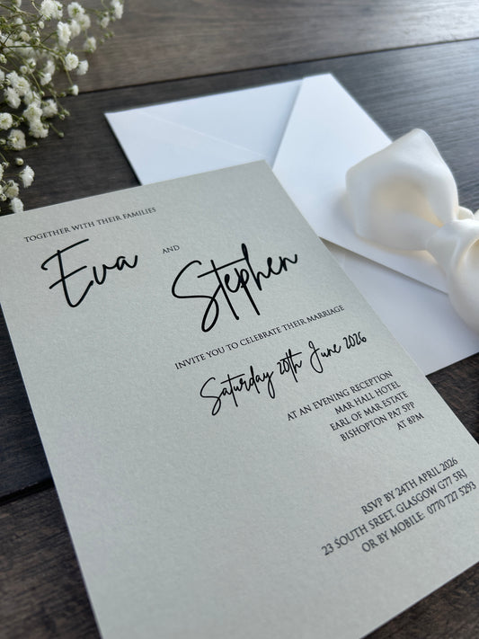 Eva Flat Card Invitation