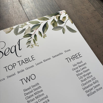 Table Plan / Style Fiona