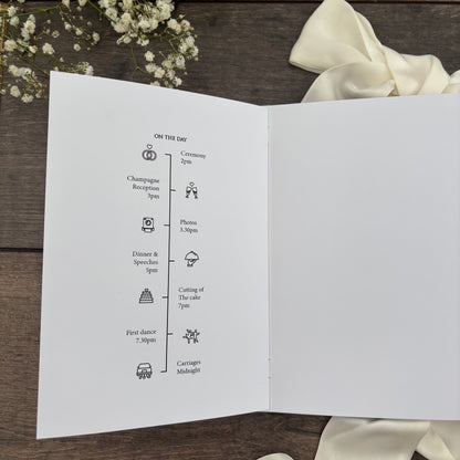 Order of Service Booklet  / Style Eva Foiled