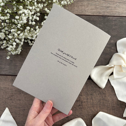 Order of Service Booklet  / Style Grace