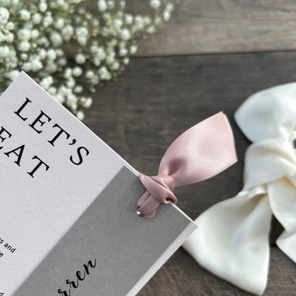 Menu Cards with Hole & Option of Place Card and Ribbon / Style Grace