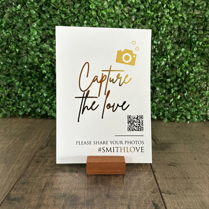 EVA  - Capture the love foiled sign