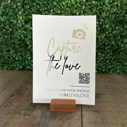 EVA  - Capture the love foiled sign