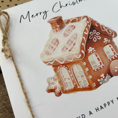 Gingerbread House Christmas Card