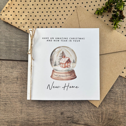Personalised First Christmas in New Home Card