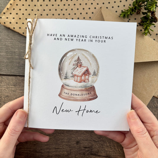 Personalised First Christmas in New Home Card