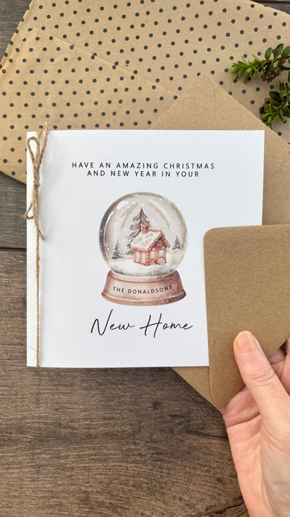Personalised First Christmas in New Home Card