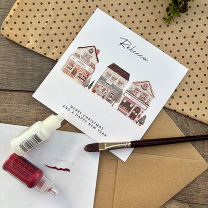 Personalised First Christmas as Mr and Mrs Card