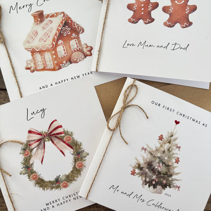 Personalised First Christmas in New Home Card